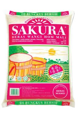 樱花泰国水晶香米<br/>Sakura Beras <br/>Wangi Hom Mali<br/>1kg/10kg<br/>