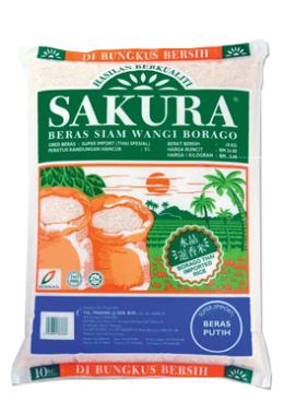 樱花泰国水晶暹香米<br/>Sakura Beras Siam Wangi Boraga<br/>1kg/ 10kg<br/>