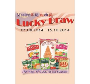 Maslee Lucky Draw Events From 01.08.2014 to 15.10.2014!